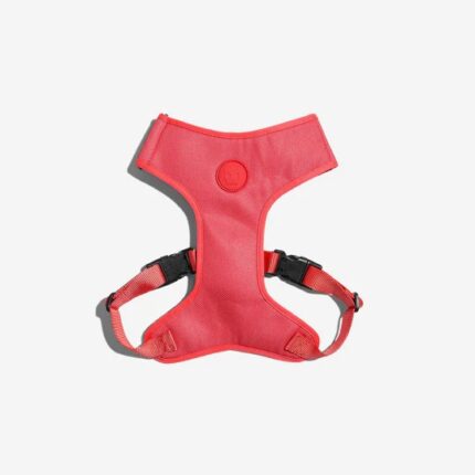 Zee.Dog Peitoral Ajustável Neon Coral
