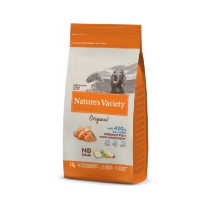 Nature's Variety Dog Original No Grain Medium/Maxi Salmão