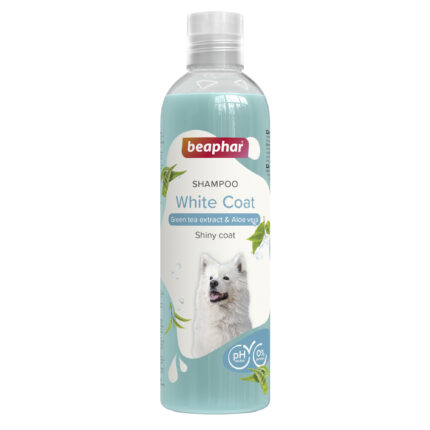 beaphar champo cão pelo branco claro wepet