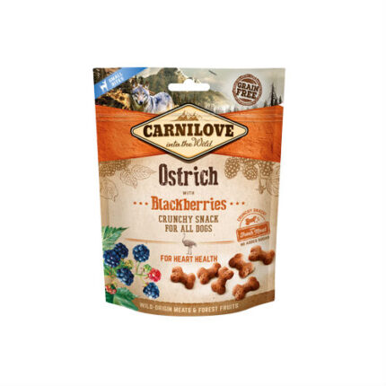 carnilove dog crunchy snack avestruz e amora 200gr