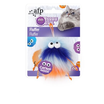 furry ball fluffer laranja