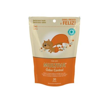multiva odor control 30 chews gato vetnova