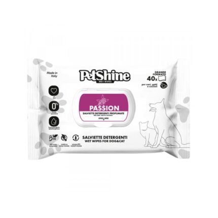 Petshine Toalhitas com fragrância passion 40 UND WEPET