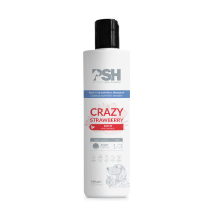 PSH - CHAMPÔ CRAZY STRAWBERRY (PÊLO CURTO) WEPET CÃO GATO