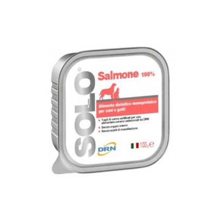 DRN SOLO SALMÃO 100GR WEPET ALIMENTO HUMIDO MONOPROTEICO CÃO E GATO