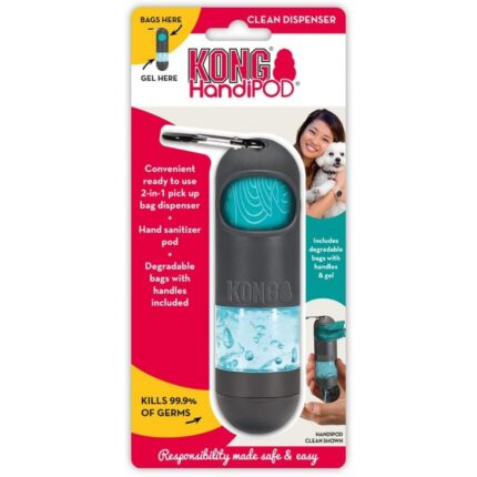 kong handipod sacos + gel de limpeza