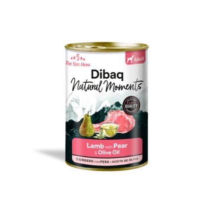 DIBAQ NATURAL DOG ADULT LAMB WITH PEAR 380G WEPET