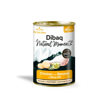 DIBAQ NATURAL DOG ADULT CHICKEN WITH BANANA 380 G WEPET
