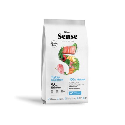 Dibaq Sense DOG Grain Free SALMON & PAVO (PUPPY) wepet