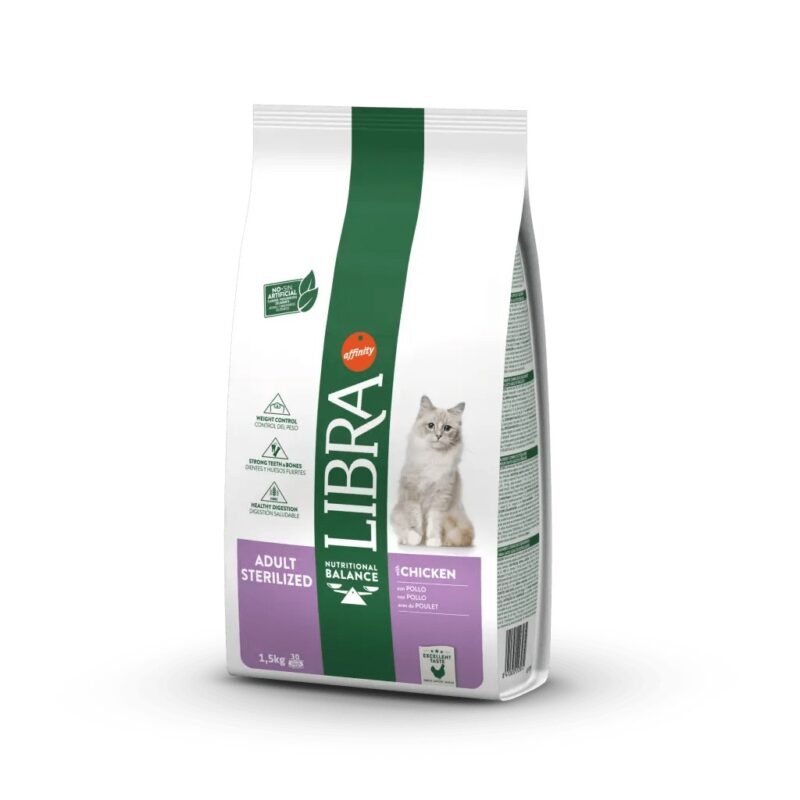 libra cat adult steril chicken 1,5kg wepet affinity