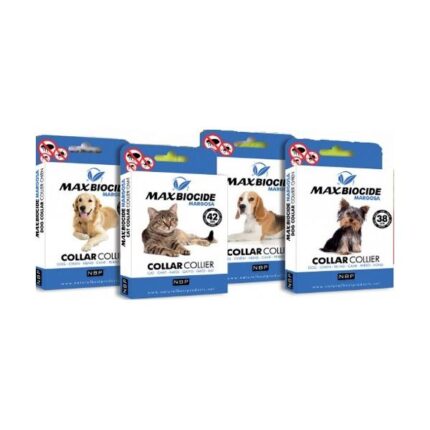MAXBIOCIDE COLEIRA ANTIPARASITÁRIA AMARGOSEIRA CÃO E GATO
