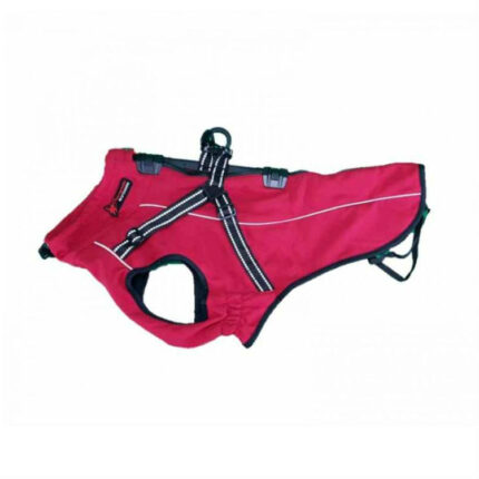 agasalho com peitoal em spandex vermelho com forro