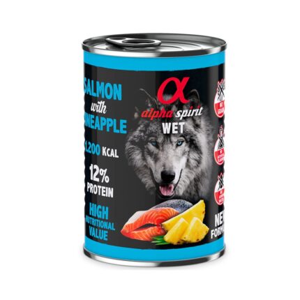 Alpha Spirit Adult Salmão & Ananás Wet 400gr