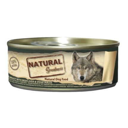 Natural Greatness Peito de Frango com Fígado e Vegetais 156gr
