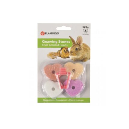 Flamingo Cálcio Roedores Em Forma Coração 4 Pcs