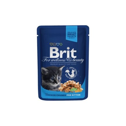 Brit Premium by Nature Cat Kitten Wet Chicken Chunks 100gr