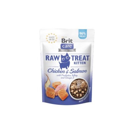 Brit Care Raw Treat Cat Kitten Chicken & Salmon 40 gr